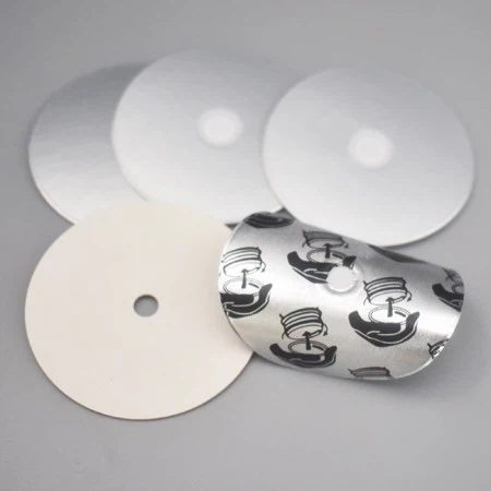 2 Piece Aluminum Foil Bottle Cap Vent Seal Liner