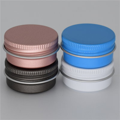 10ml kringlótt skrúfloka álkrukka snyrtivörukertaílát